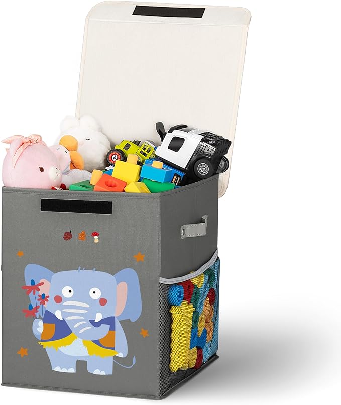40L Large Toy Storage Box with Lid, Large Toy Box Chest by Unknown