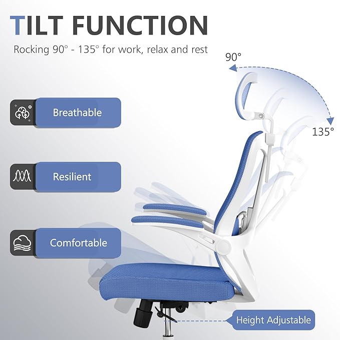 Office Chair, Ergonomic Comfy Home Desk Chair - Image 4