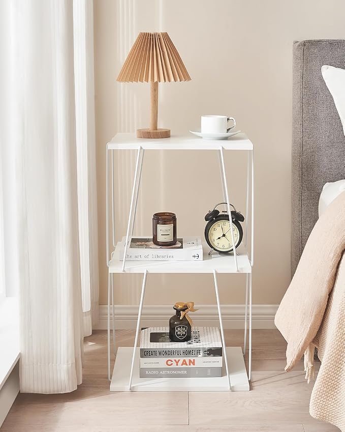 Tall Side Table, Small End Table, 29 inch High Accent Table, Bedside Table - Image 4