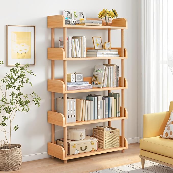 5-Tier Wooden Open Bookcase by OSCHF