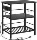 HOOBRO Kitchen Island with Storage, Kitchen Island Table with Power Outlet by HOOBRO