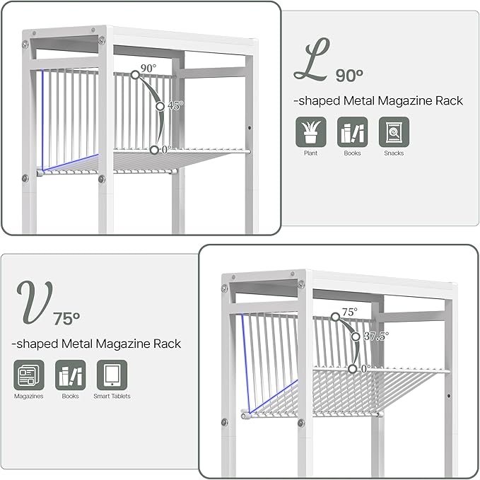 End Table for Small Space, 3-Tier Narrow Side Table - Image 7