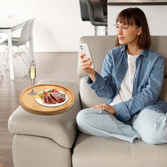 Sofa Arm Tray Table -Wide Sofa Arm Table-Flexible and Foldable-Ideal - Image 2