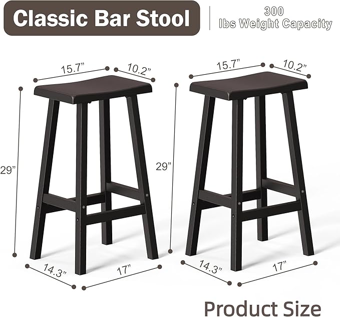 29" H Bar Stools Set of 2 - Image 3