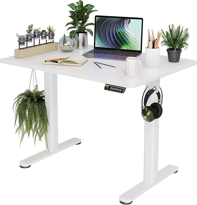 Claiks Electric Standing Desk, Adjustable Height Stand up Desk, 40x24 Inches by CLAIKS
