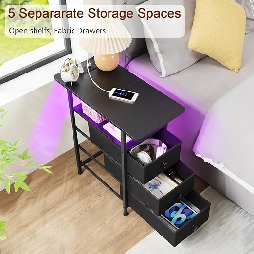 AMHANCIBLE Narrow End Table Living Room - Image 7