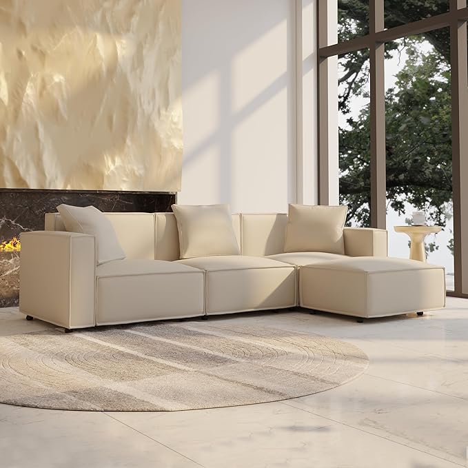 Acanva Luxury Modular Sectional Living Room Sofa Set, Modern Minimalist Style - Image 4
