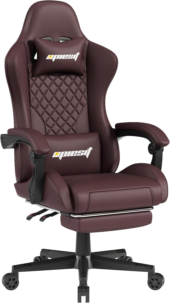 Gaming Chair Office Chair with Footrest, Height Adjustable, Ergonomic Computer by Opiesit