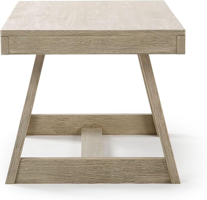 Plank+Beam Classic Rectangular Coffee Table, 40 Inch Farmhouse Coffee Table - Image 4