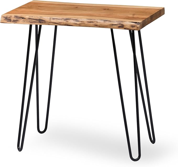 Alaterre Furniture Natural Live Edge End Table - Image 9