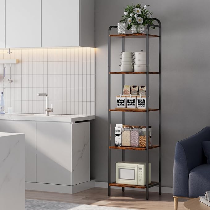 5 Tier Bookshelf, Bookcase - Image 5