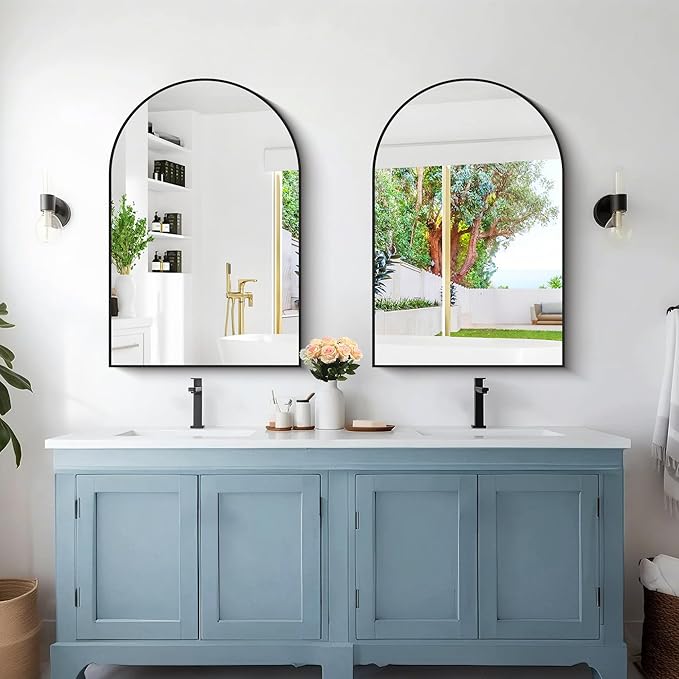 Arched Mirror, Wall Mounted Mirrors Decor Modern Dresser Mirror - Image 9