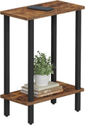 TUTOTAK Small Side Table, Narrow End Table, Skinny Sofa Table, Slim Nightstand by WelcometotheTUTOTAKHome