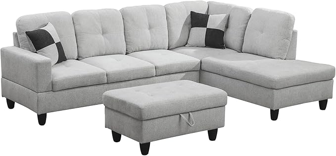 NicBex Sectional Couch 3 Pieces Sofa Set - Image 4
