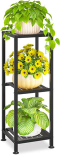 KMOTASUO 3 Tiered Black Tall Plant Stand by KMOTASUO