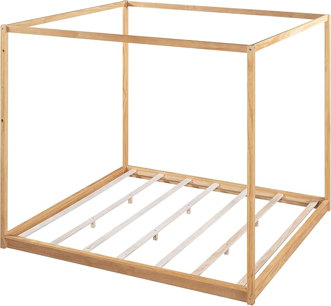 King Size Canopy Platform Bed - Image 6