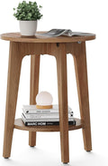 VASAGLE Side Table, Small Round End Table by VASAGLEbySONGMICSHOME