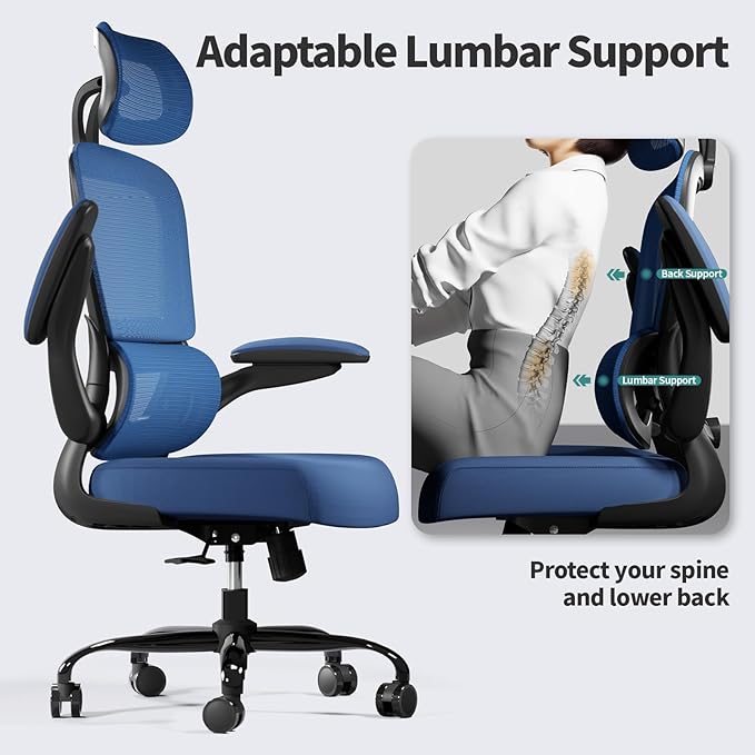TRALT Office Chair Ergonomic Desk Chair, 330 LBS Home Mesh Office Desk Chairs - Image 7