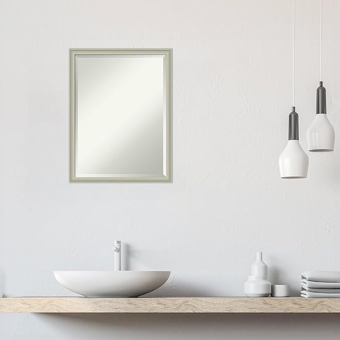 Amanti Art Silver Bathroom Mirror - Image 5
