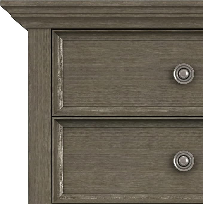 SIMPLIHOME Amherst SOLID WOOD 24 Inch Wide Traditional Bedside Nightstand Table - Image 10