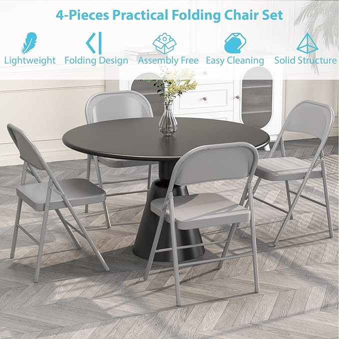 Metal Folding Chairs Steel Frame - Image 5