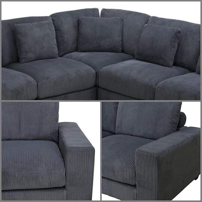 Sectional Couches for Living Room, Stylish Sectional Loveseat Sofa - Image 6