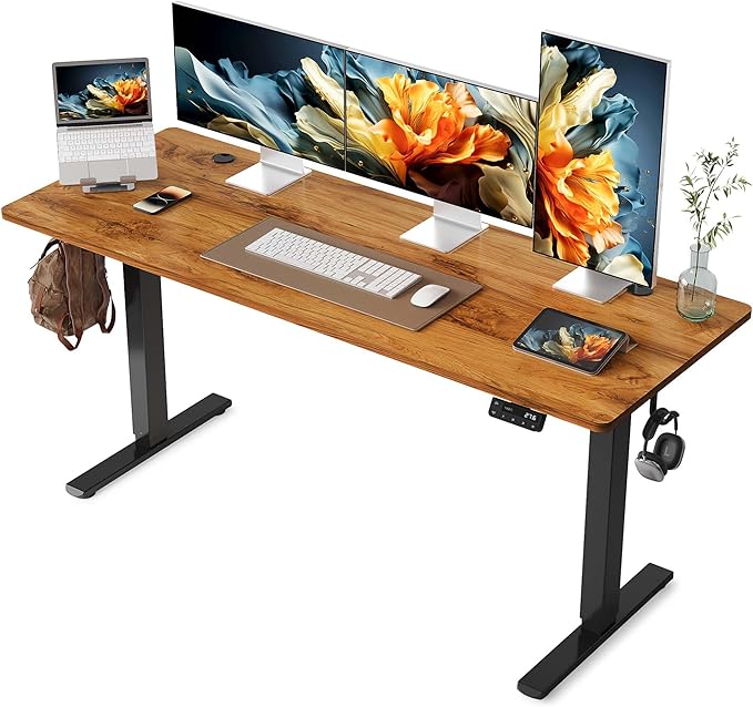 YIHAYO Electric Standing Desk, 63 x 24 Inches Stand Up Desk by YIHAYO