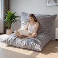 BYBYME 3 in 1 Bean Bag Chair, Convertible Chair Folds from Bean Bag to Lounger by BYBYME