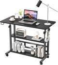 Adjustable Height Standing Desk, Rolling Stand Up Desk by BYMECOST