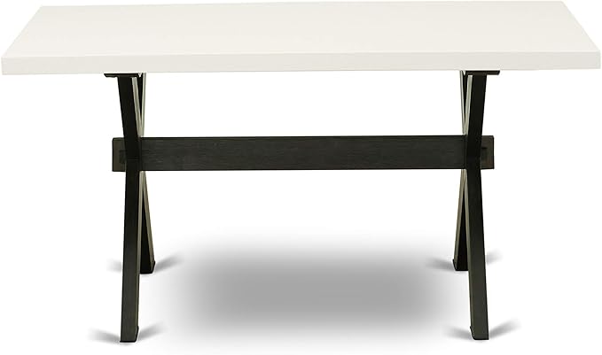 East West Furniture X627EL635-7 7 Piece Dining Table Set Consist of a Rectangle - Image 5