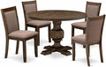 East West Furniture I3MZ5-748 5 Piece Dining Room Table Set Includes a Round by EastWestFurniture