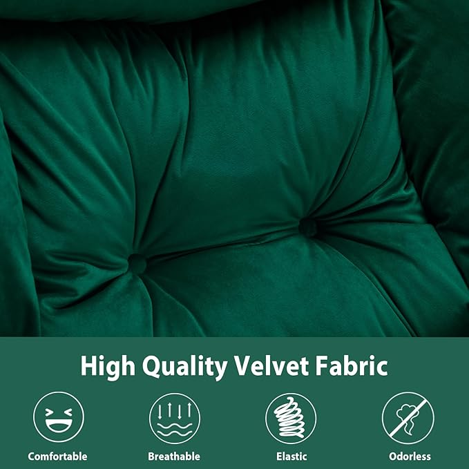 Lazy Chair Thick Padded, Comfy Velvet Accent Lounge Chair - Image 6