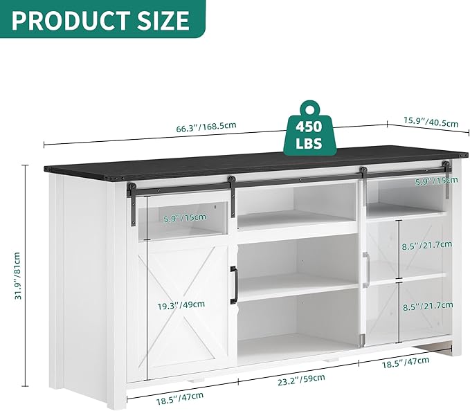 YITAHOME TV Stand for 75 Inch TV - Image 2