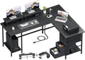 59 inch L Shaped Computer Desk by Korfile