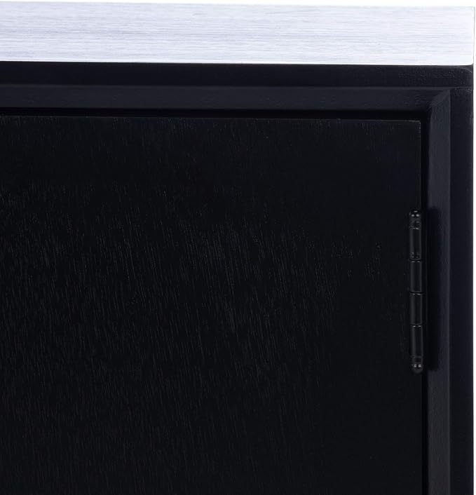 SAFAVIEH Sorrel TV Stand for up to 55" Flatscreen – Black, 2 Doors - Image 11