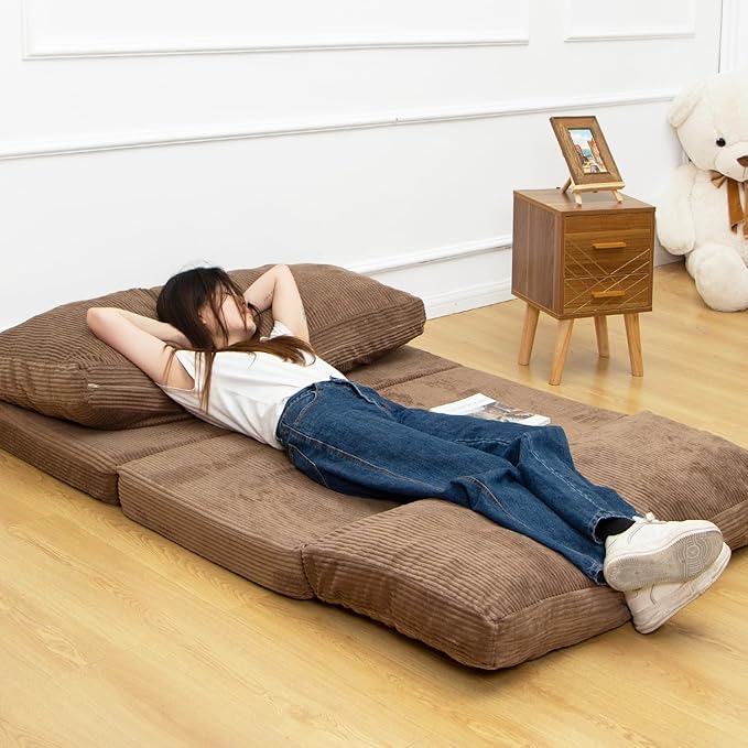 N&V Folding Matress Sofa Bean Bag Bed, Foam Filling Folding Matress Sofa by NV