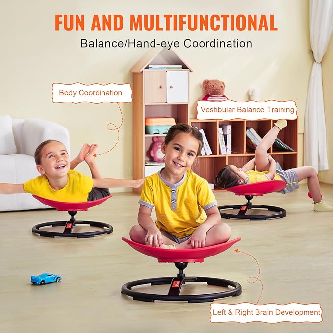 VEVOR Kids Swivel Chair, 220 LBS Capacity, Sensory Spinning Chair, Autistic - Image 4