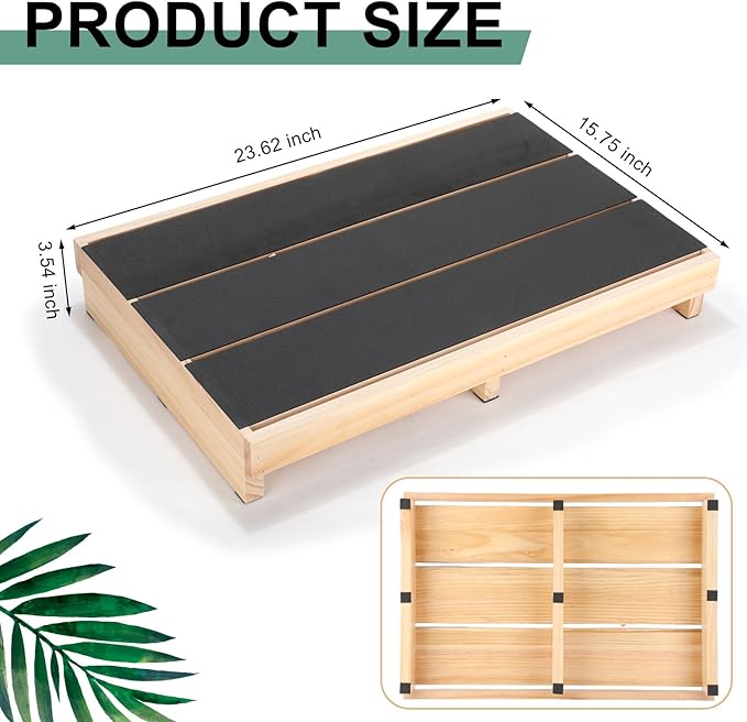 3.5" Wooden Platform Step Stool - Image 2