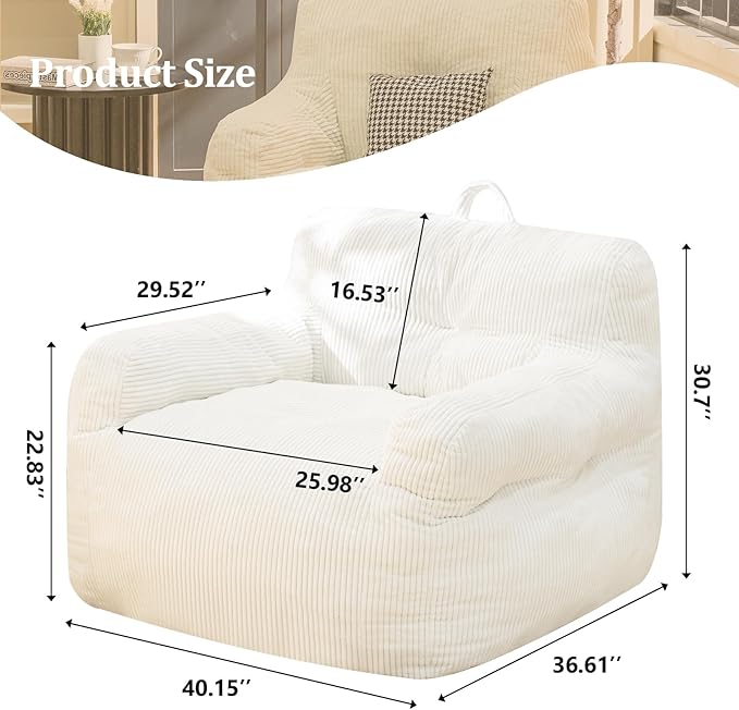 Bean Bag Chair for Adults - Image 2