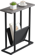 Yusong Small Narrow Side Table for Small Spaces, 17.7" W Slim End Table by Yusong