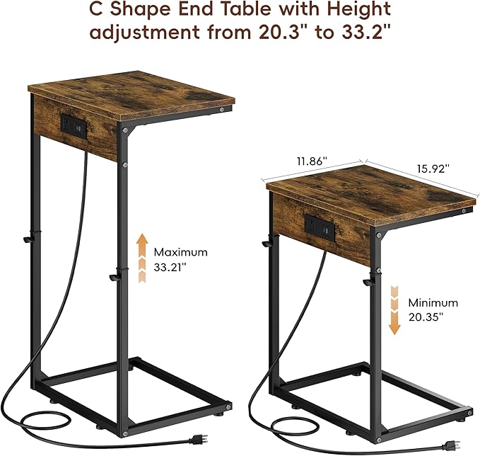 Vagusicc C Shaped End Table - Image 2