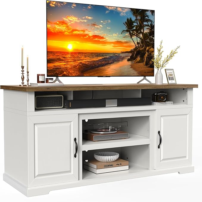 Marsail Modern Farmhouse TV Stand, Entertainment Center by Marsail