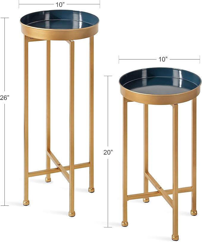Kate and Laurel Celia Modern Side Table, Sophisticated End Tables - Image 3