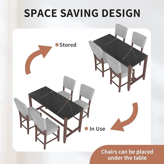 Ball & Cast 5-Piece Dining Table Set - Image 5