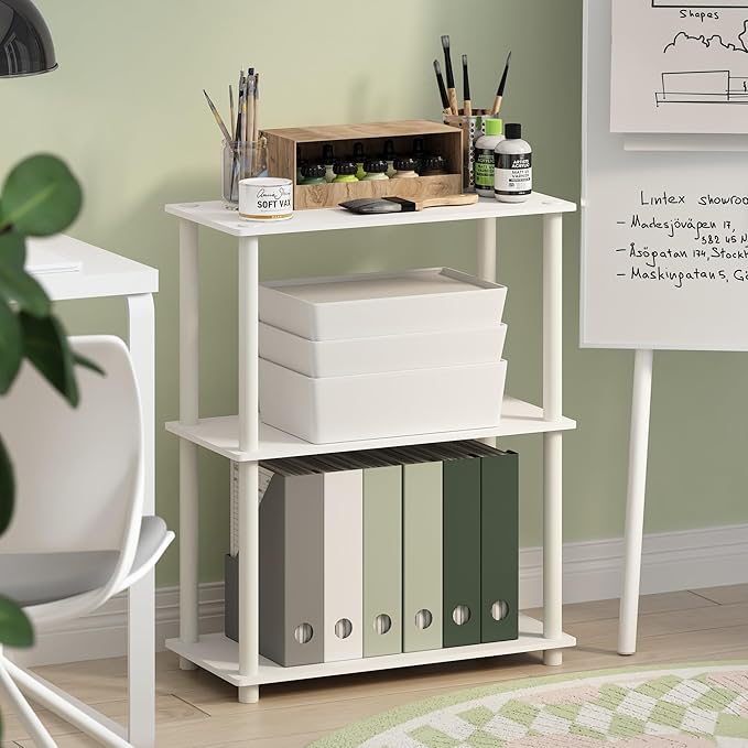 Furinno Turn-N-Tube 3-Tier Compact Multipurpose Shelf Display Rack - Image 2