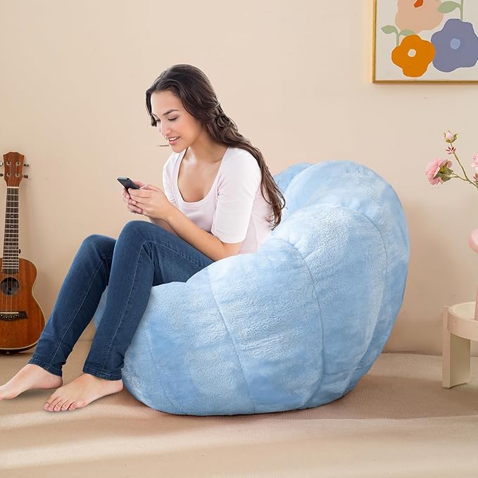Pumpkin Bean Bag Sofa Chair, Bean Bag Chair - Image 3