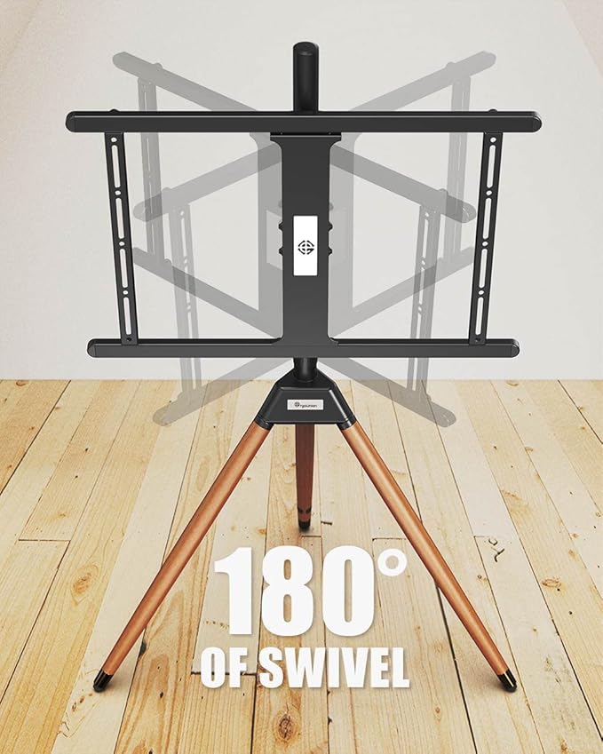 Tripod TV Stand for 32-75 Inch Screen up to 77lbs, Height Adjustable Easel TV - Image 3