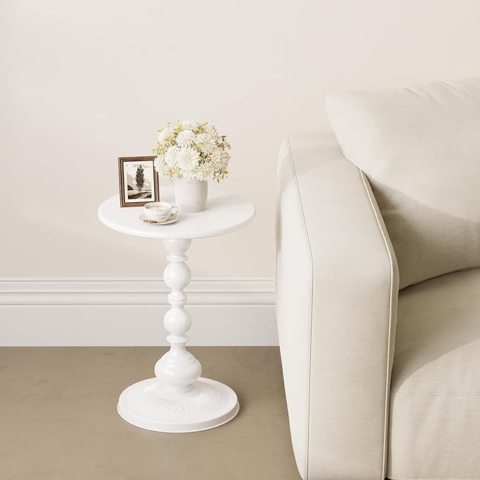 Metal Round Side Table, Small Drink Table - Image 2