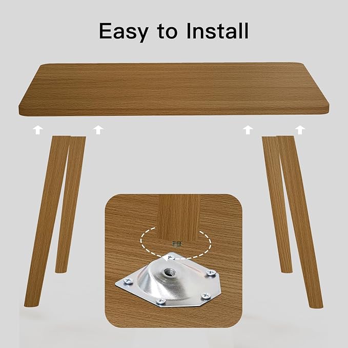 Small Coffee Table for Small Space, Low Table, Floor Table Desk for Sitting on - Image 6