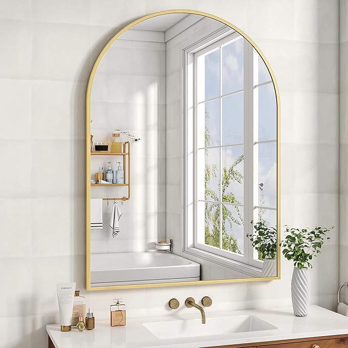 32"x48" Arched Bathroom Mirror by XRAMFY